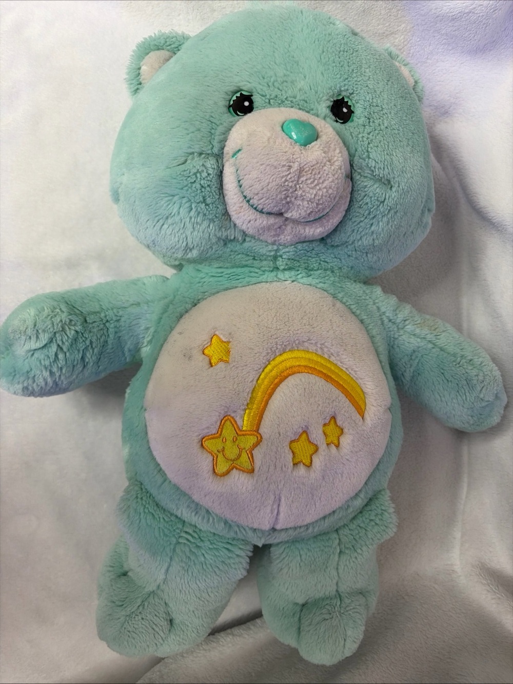 Vintage 2000s Care Bears Wish Bear plush